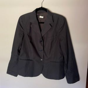 Agnes B. Charcoal pinstriped blazer, flattering, lined pockets sz10 (42)